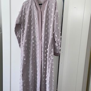 GRAY OPEN ABAYA JILBAB COVER UP DUBAI
